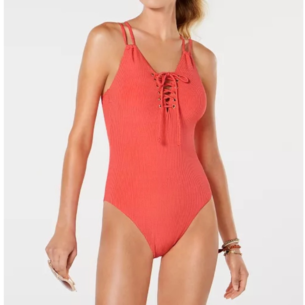 Hula Honey | lace up one piece | NWOT